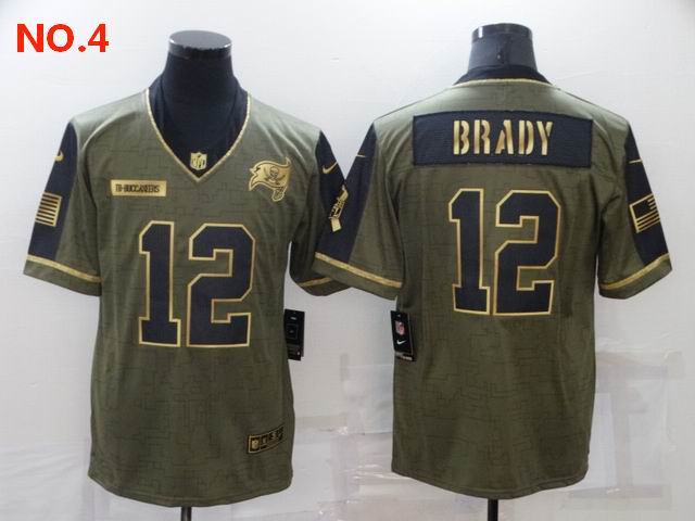 Men's Tampa Bay Buccaneers #12 Tom Brady Jesey NO.4;